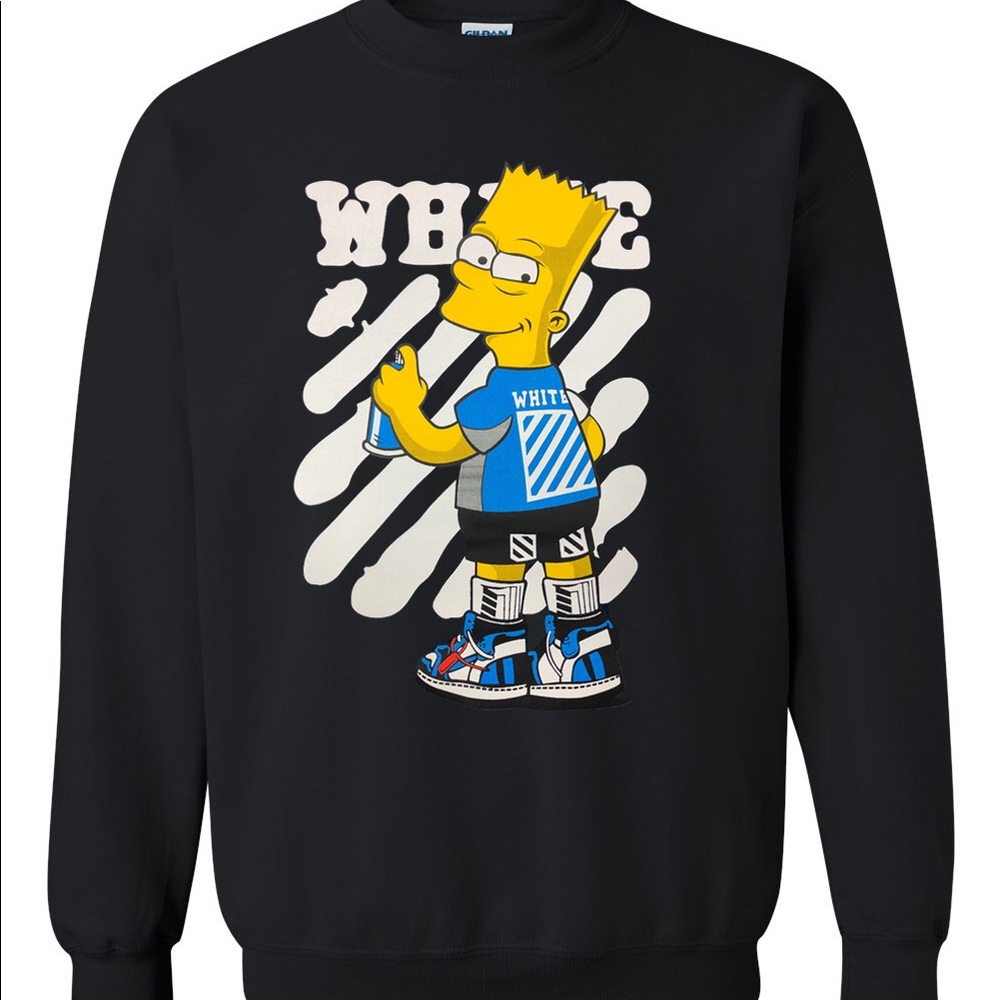 Bart Simpson ‘Graffiti Spray’ Crewneck Sweatshirt